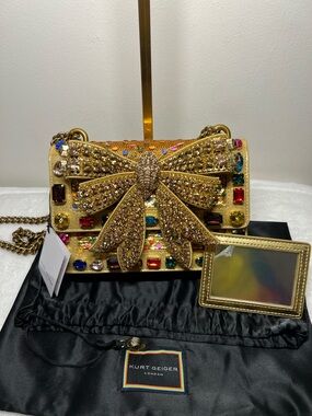 Kurt Geiger NWT small bow shoreditch bag